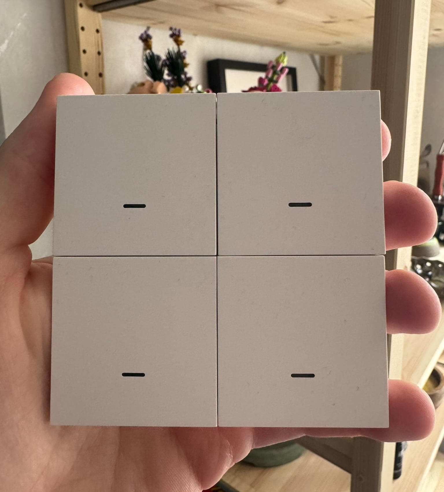 Zigbee button on a magnetic mount